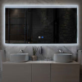 Specchio LED Rettangolare | Pulsanti touch | Funzione anti-appannamento | Luce bianca fredda - Reyze Serie Edge Modello 5